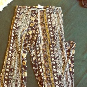 Boho printed bell bottoms